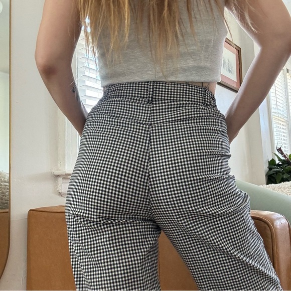 Urban Outfitters Silence & Noise Gingham Trousers Size 2 - Picture 4 of 6